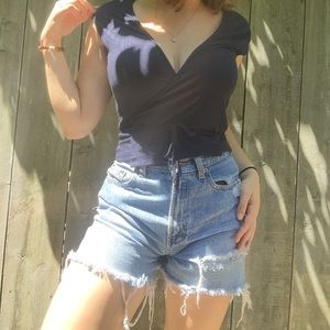 American Apparel wrap top